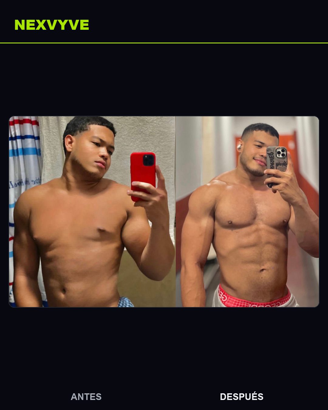 Transformación real con NEXVYVE — antes y después